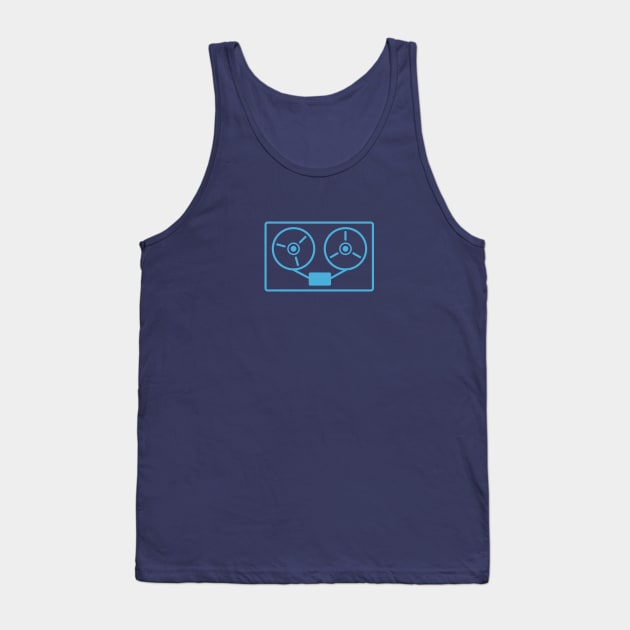 Reel to Reel Tape for Electronic Musician Tank Top by Atomic Malibu